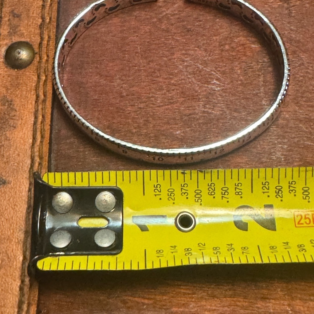 Silver Measuring bangle - Picture 4 of 6